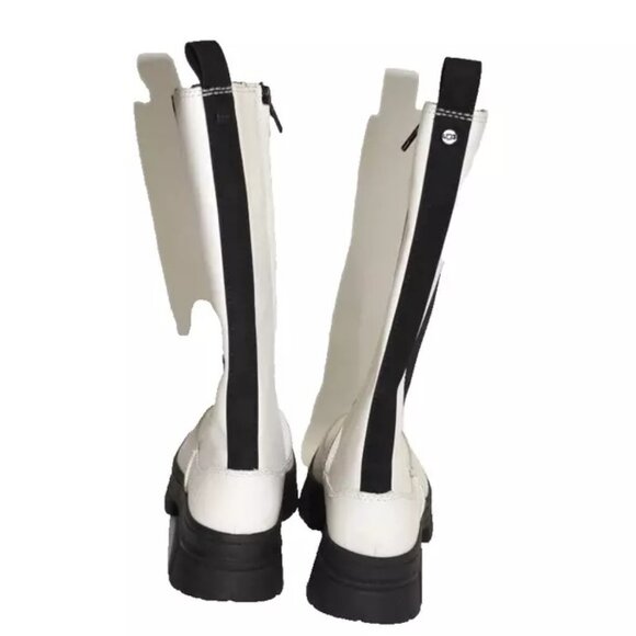 New! Ugg Ashton Tall Chelsea White Leather Size 7 1134937 DD443 - Picture 5 of 7